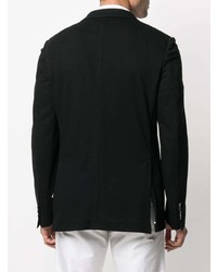 Мужской черный пиджак с вышивкой от Billionaire