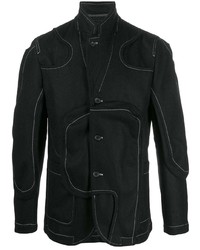 Мужской черный пиджак с вышивкой от Comme Des Garcons SHIRT