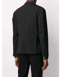 Мужской черный пиджак с вышивкой от DSQUARED2
