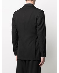 Мужской черный пиджак с вышивкой от Yohji Yamamoto