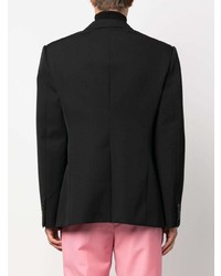 Мужской черный пиджак с вышивкой от Alexander McQueen