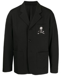Мужской черный пиджак с вышивкой от Mastermind Japan