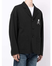 Мужской черный пиджак с вышивкой от Mastermind Japan