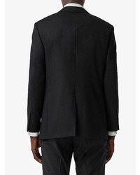 Мужской черный пиджак с вышивкой от Burberry
