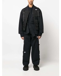 Мужской черный пиджак с вышивкой от Nike