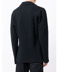 Мужской черный пиджак с геометрическим рисунком от Armani Exchange