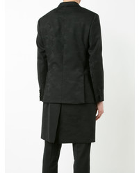Мужской черный пиджак с камуфляжным принтом от Neil Barrett