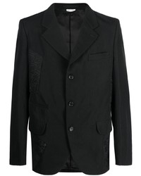 Мужской черный пиджак с леопардовым принтом от Comme Des Garcons Homme Plus