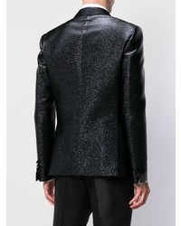 Мужской черный пиджак с пайетками от DSQUARED2