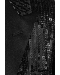 Женский черный пиджак с пайетками от Saint Laurent