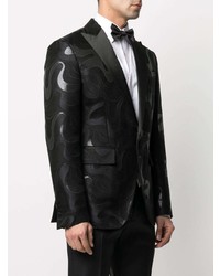 Мужской черный пиджак с принтом от DSQUARED2