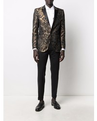 Мужской черный пиджак с принтом от DSQUARED2