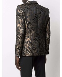 Мужской черный пиджак с принтом от DSQUARED2