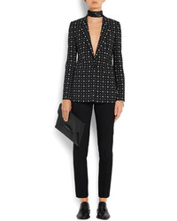 Женский черный пиджак с принтом от Givenchy