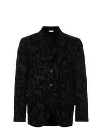 Мужской черный пиджак с принтом от Comme Des Garçons Vintage