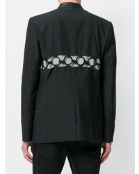 Мужской черный пиджак с принтом от Unconditional