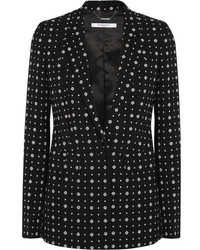Женский черный пиджак с принтом от Givenchy