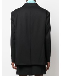 Мужской черный пиджак с принтом от Raf Simons