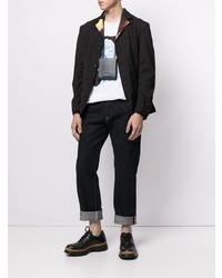 Мужской черный пиджак с принтом от Junya Watanabe MAN