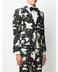 Мужской черный пиджак с принтом от Thom Browne