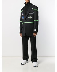 Мужской черный пиджак с принтом от Ader Error