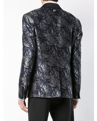 Мужской черный пиджак с принтом от Philipp Plein
