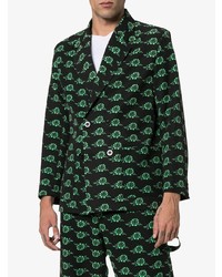 Мужской черный пиджак с принтом от Ashley Williams