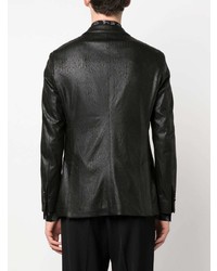 Мужской черный пиджак с принтом от Karl Lagerfeld