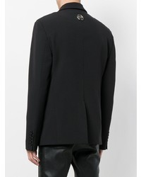 Мужской черный пиджак с принтом от Philipp Plein