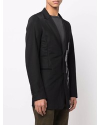 Мужской черный пиджак с принтом от Doublet