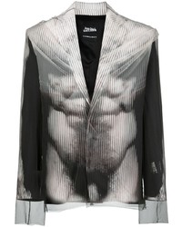 Мужской черный пиджак с принтом от Y/Project