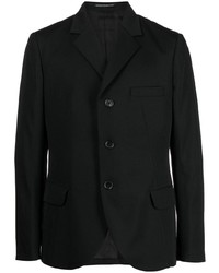 Мужской черный пиджак с принтом от Yohji Yamamoto