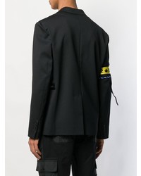 Мужской черный пиджак с принтом от DSQUARED2