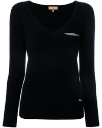 Женский черный пиджак с узором "гусиные лапки" от Fay