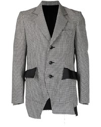 Мужской черный пиджак с узором "гусиные лапки" от Sulvam