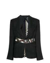 Женский черный пиджак с украшением от Comme Des Garçons Vintage