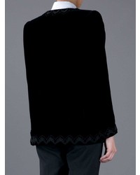 Женский черный пиджак с украшением от Givenchy Vintage