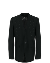 Черный пиджак с шипами