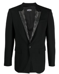 Мужской черный пиджак с шипами от DSQUARED2