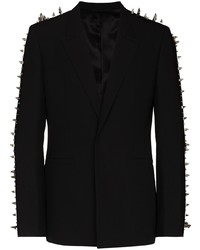 Мужской черный пиджак с шипами от Givenchy