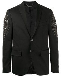Мужской черный пиджак с шипами от John Richmond