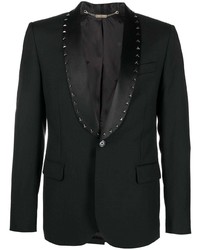 Мужской черный пиджак с шипами от John Richmond