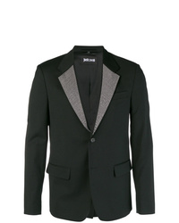 Мужской черный пиджак с шипами от Just Cavalli