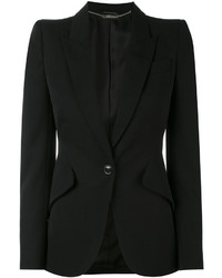 Женский черный пиджак от Alexander McQueen