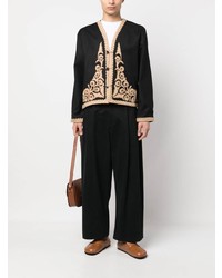 Мужской черный пиджак от Bode