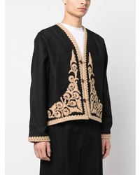 Мужской черный пиджак от Bode