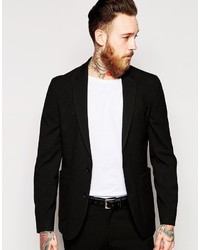 Мужской черный пиджак от Asos
