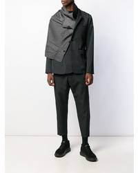 Мужской черный пиджак от Fumito Ganryu