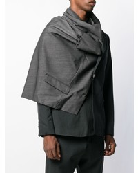 Мужской черный пиджак от Fumito Ganryu