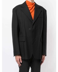 Мужской черный пиджак от Wooyoungmi